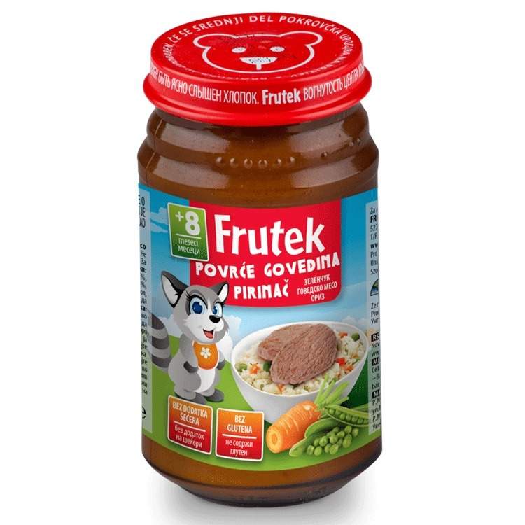 Frutek kašica povr.gov.riža 190g