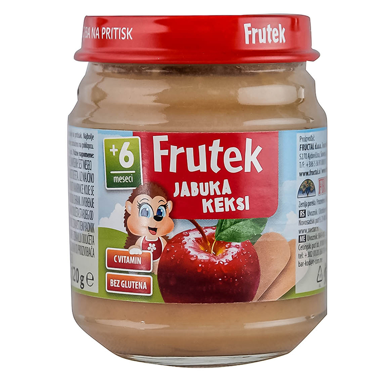 Frutek kašica jabuka i keks 120g