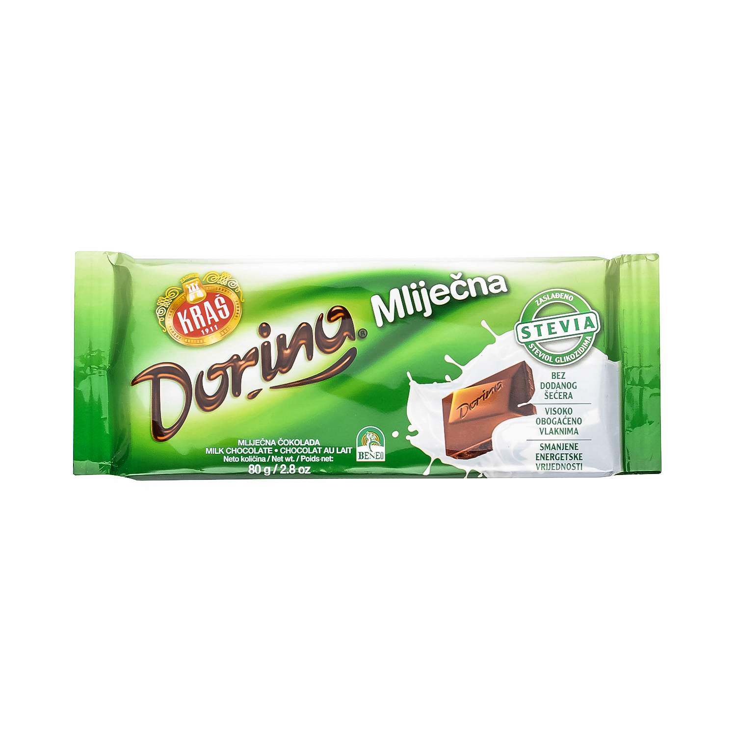 Dorina mlečna čokolada 80g