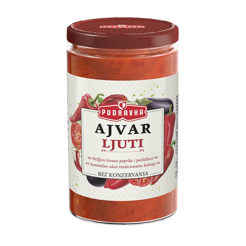 Podravka ajvar ljuti 690g