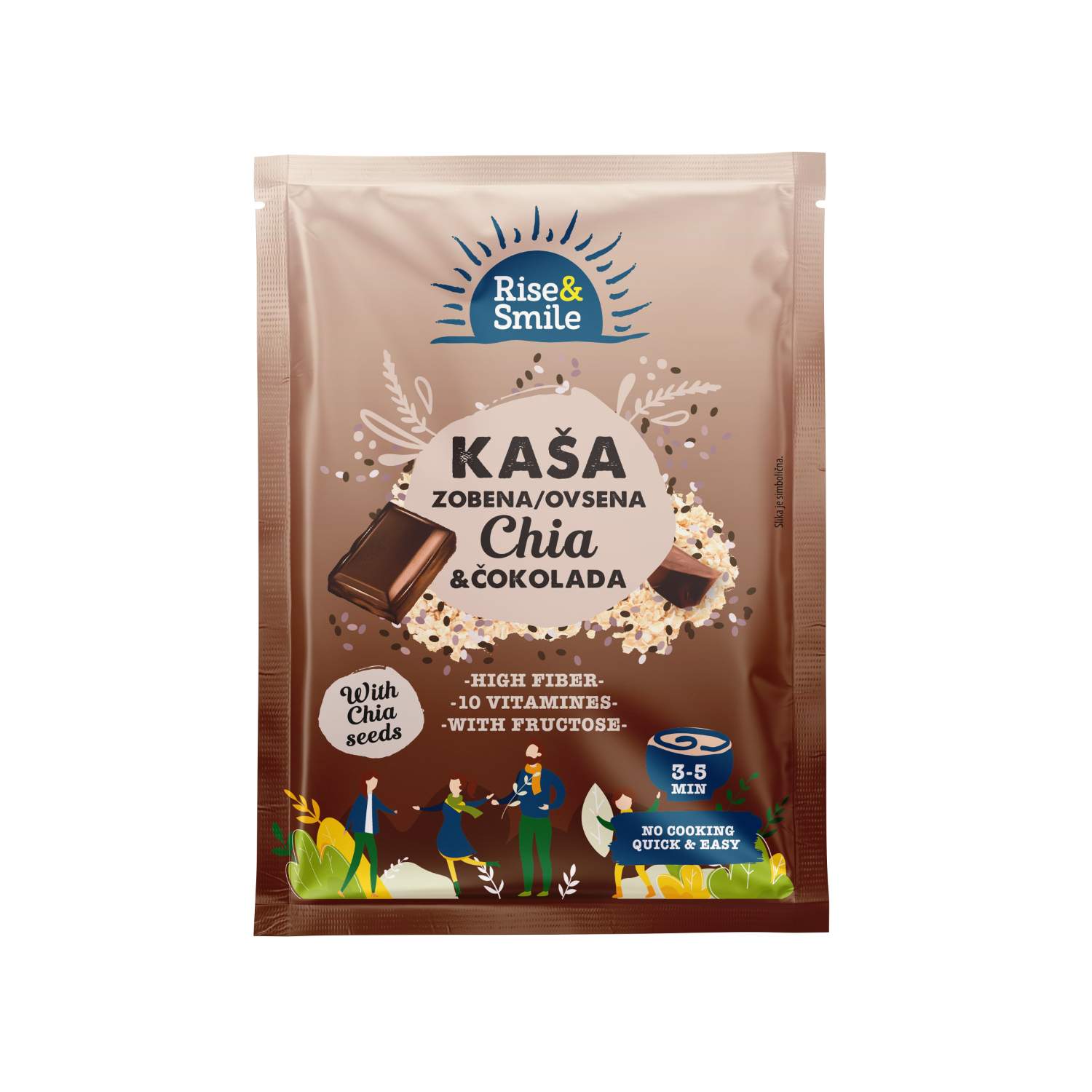 Ovsena kaša čokolada 0 65g