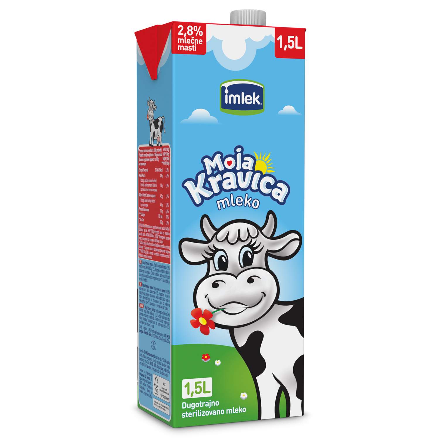 Dugotrajno mleko 2.8 % 1.5l