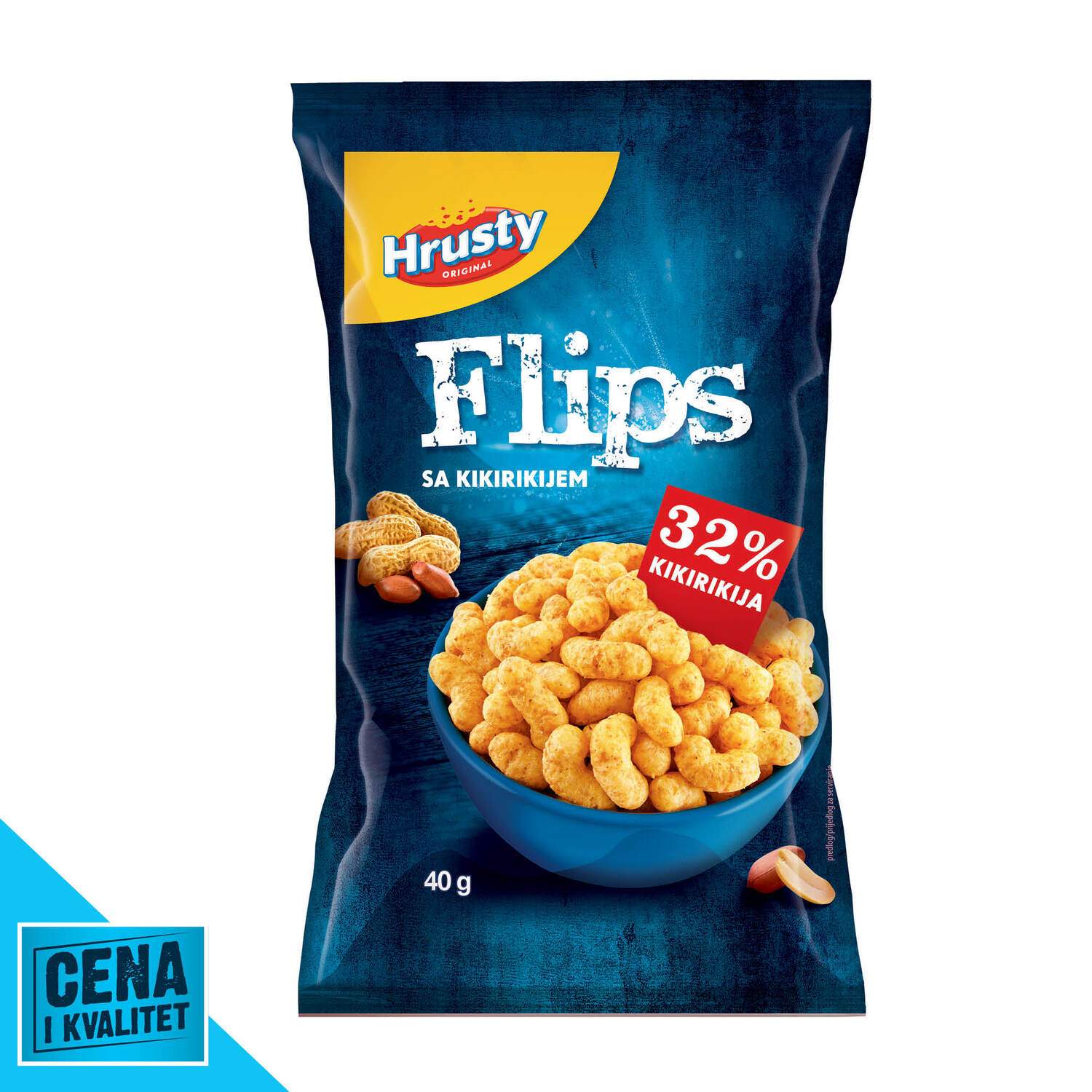 Flips sa kikirikijem 32% 150g