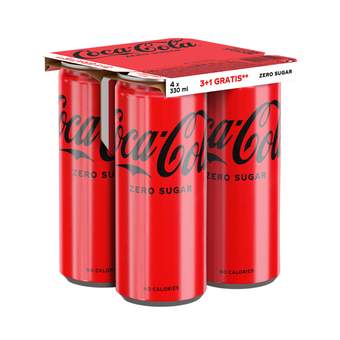 Coca cola zero 330ml 3+1