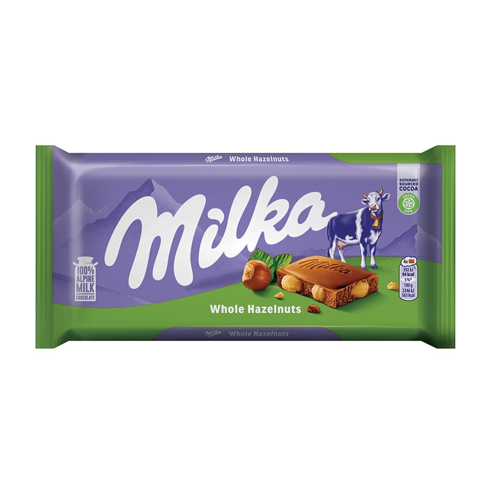 Milka whole hazelnut 100g