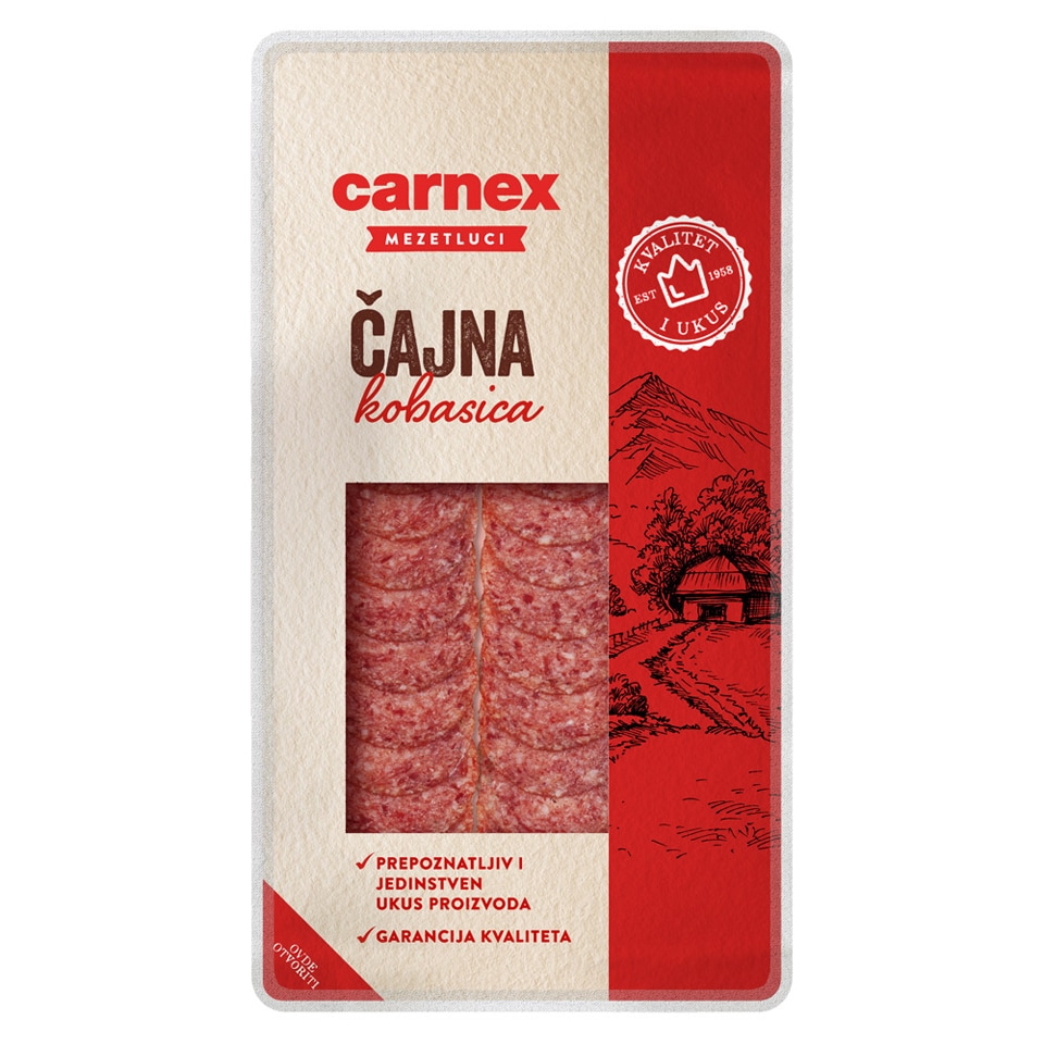 Carnex čajna kobasica 100g slajs