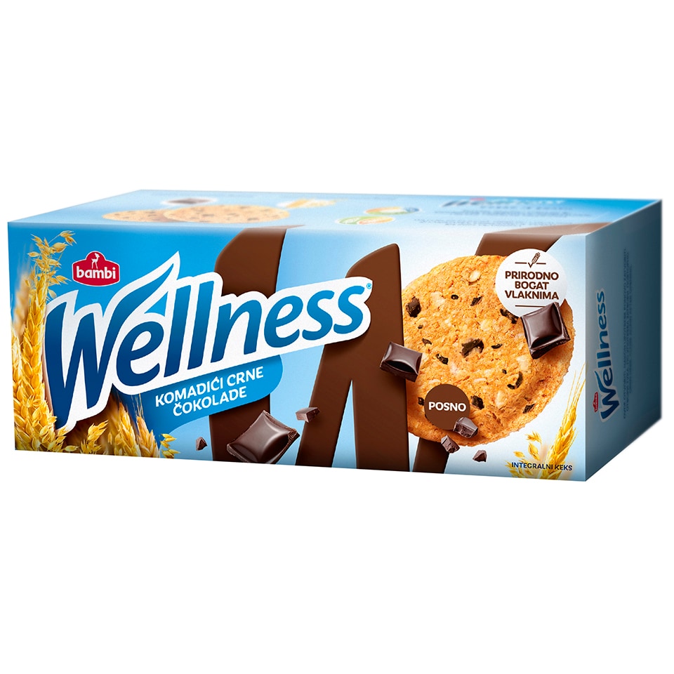 Wellness integralni keks čokolada 210g