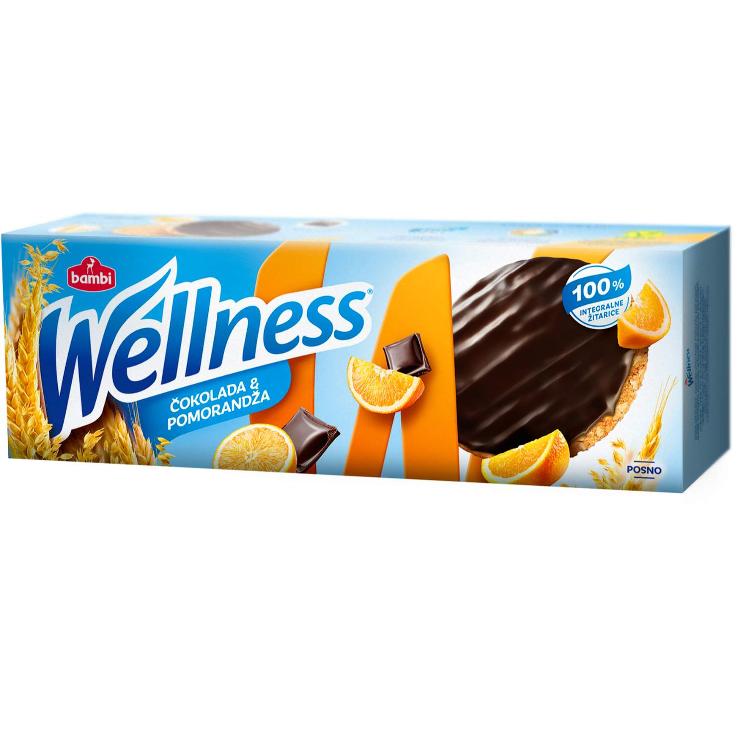 Wellness keks narandža čoko 155g