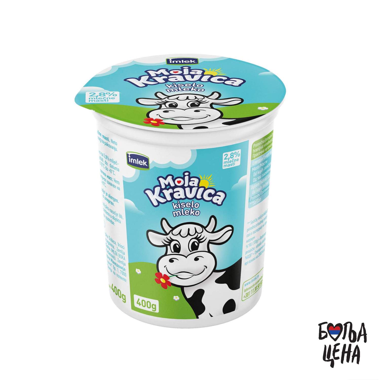 Kiselo mleko 2.8%mm 400g časa