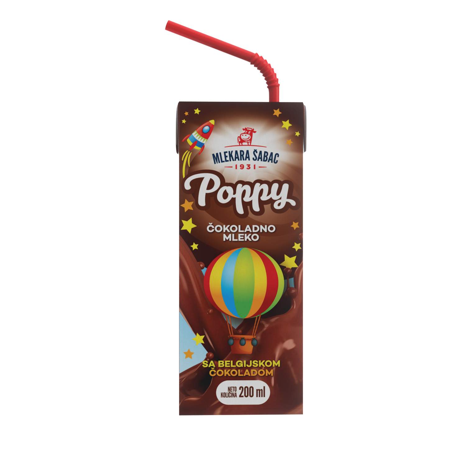 Poppy čokoladno mleko 200ml