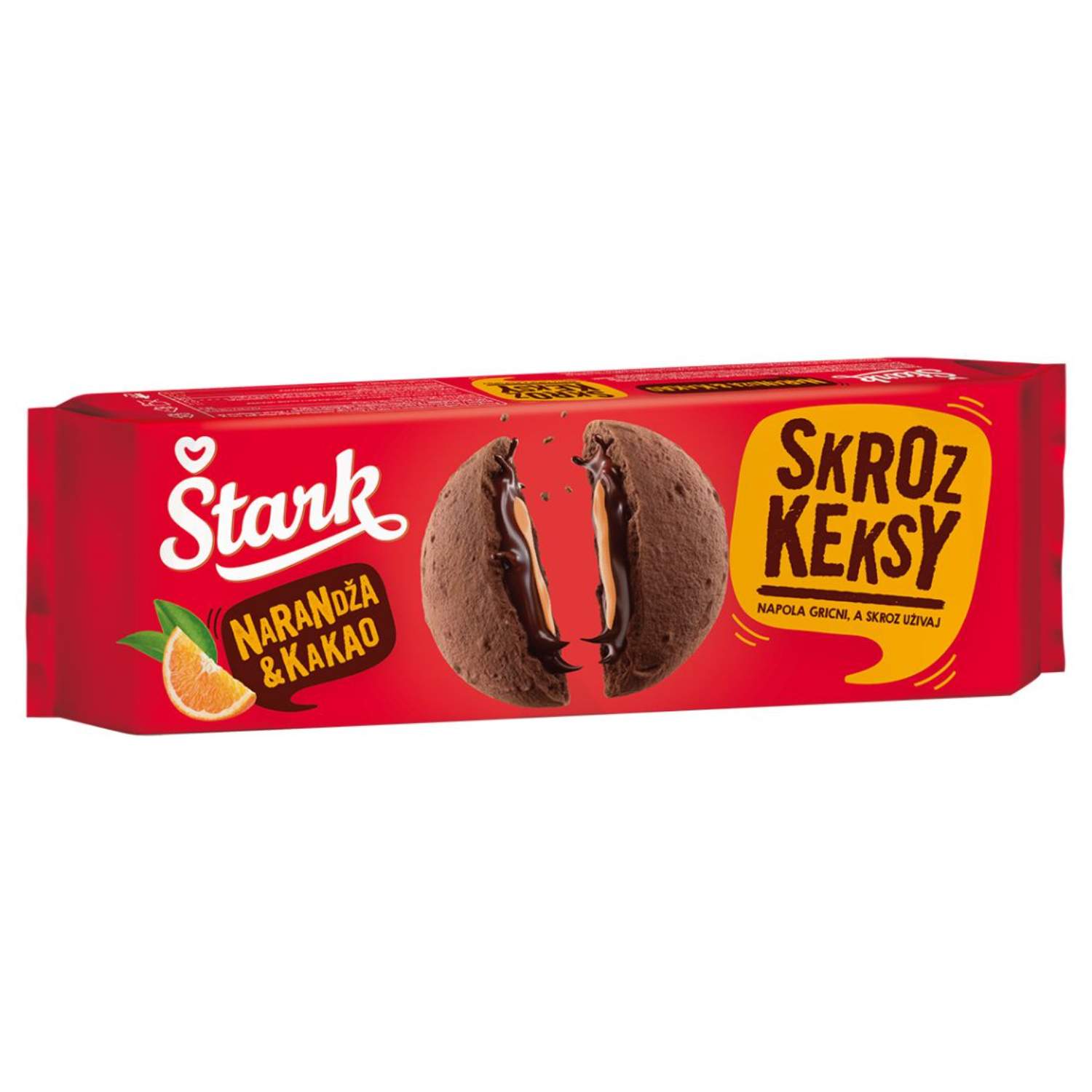 Štark keks kakao.narandža 135g
