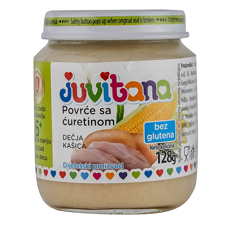 Kašica Juvitana Povrće Ćuretina 128g Takovo &