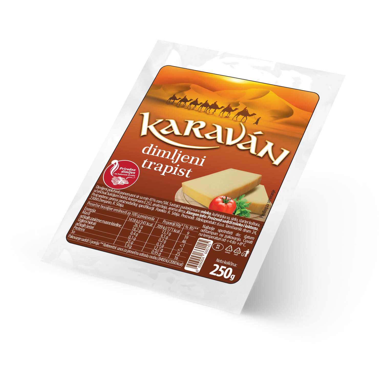 Karavan dimljeni trapist 250g