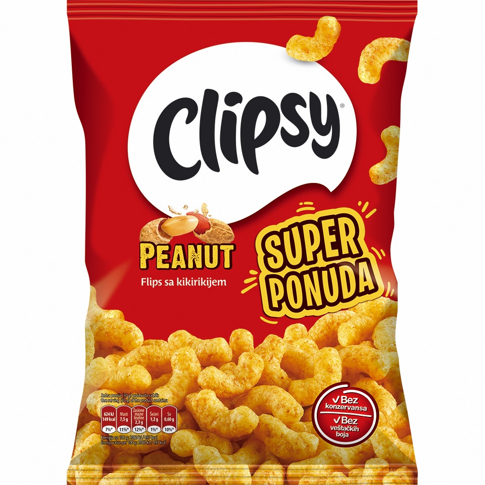 Clipsy flips sa kikirikijem 38g