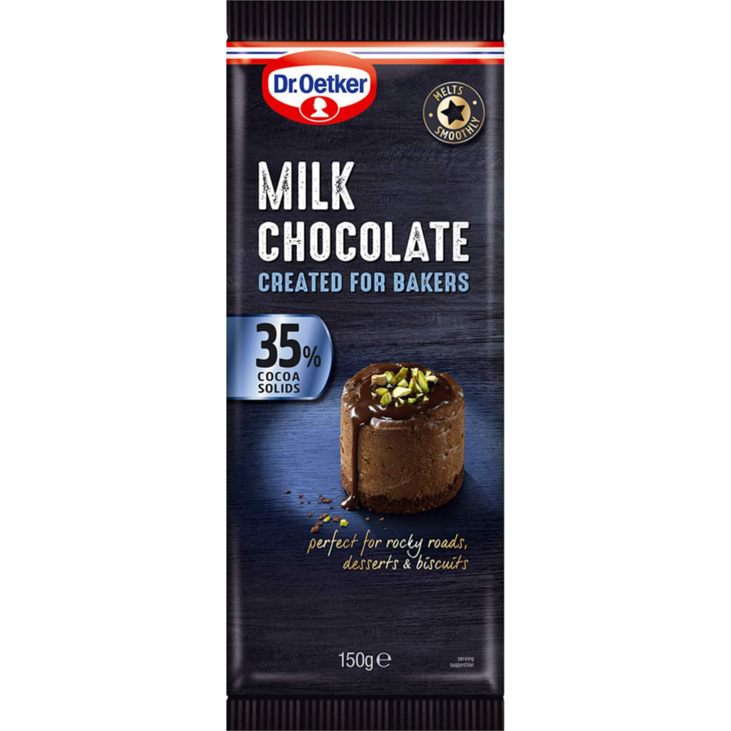 Dr.oetker cokolada mlecna 33% 150g