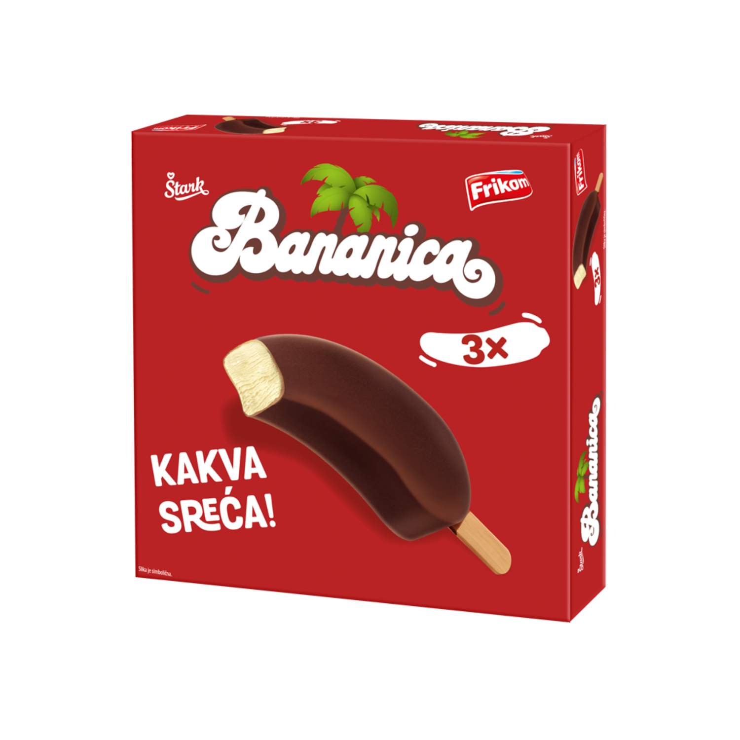 Frikom sladoled bananica 3x85ml