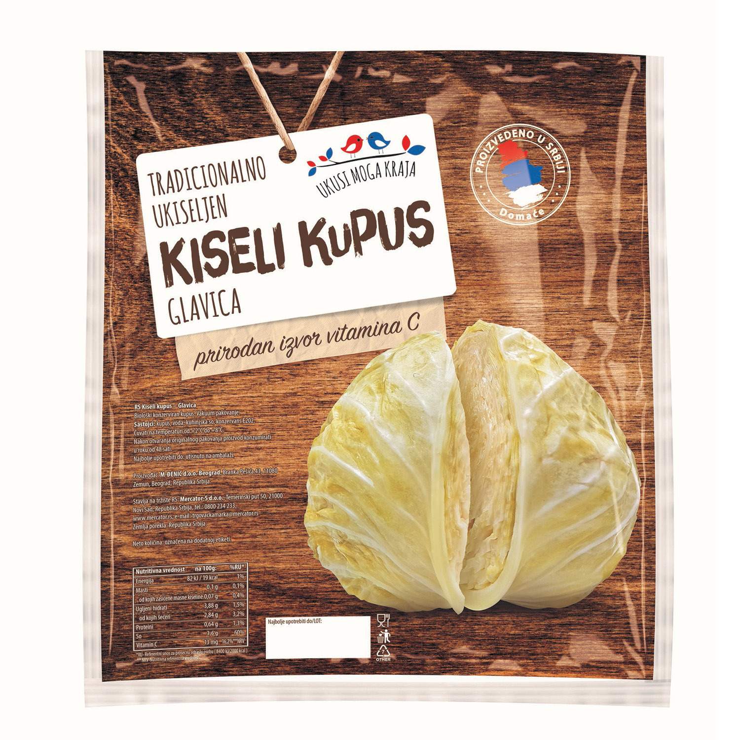Futoski kiseli kupus glavica kg